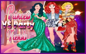 Princesses vs Party Trends: Fashion Makeover Online Game