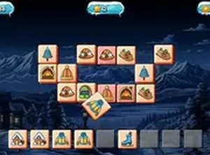 Nine Cards of Winter Match 3 Puzzle Game
