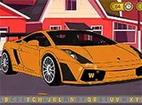 Rereleased Supercars Hidden Letters Puzzle Game