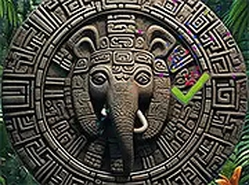 Maya Ruins Puzzle Game Online - Rotating Puzzle Game